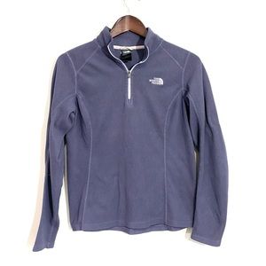 NORTH FACE Womens Medium Purple Fleece Lightweight Long Sleeve Pullover Top QQ13